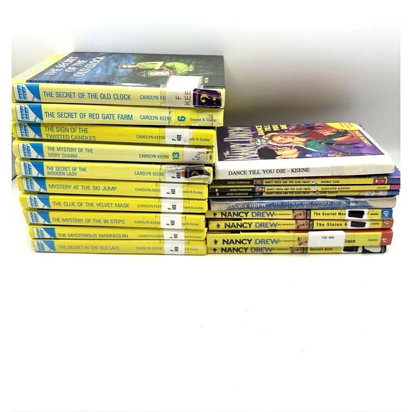 Lot of 19 Nancy Drew Series by Carolyn Keene HARDCOVER/PAPE RBACK - Picture 1 of 10